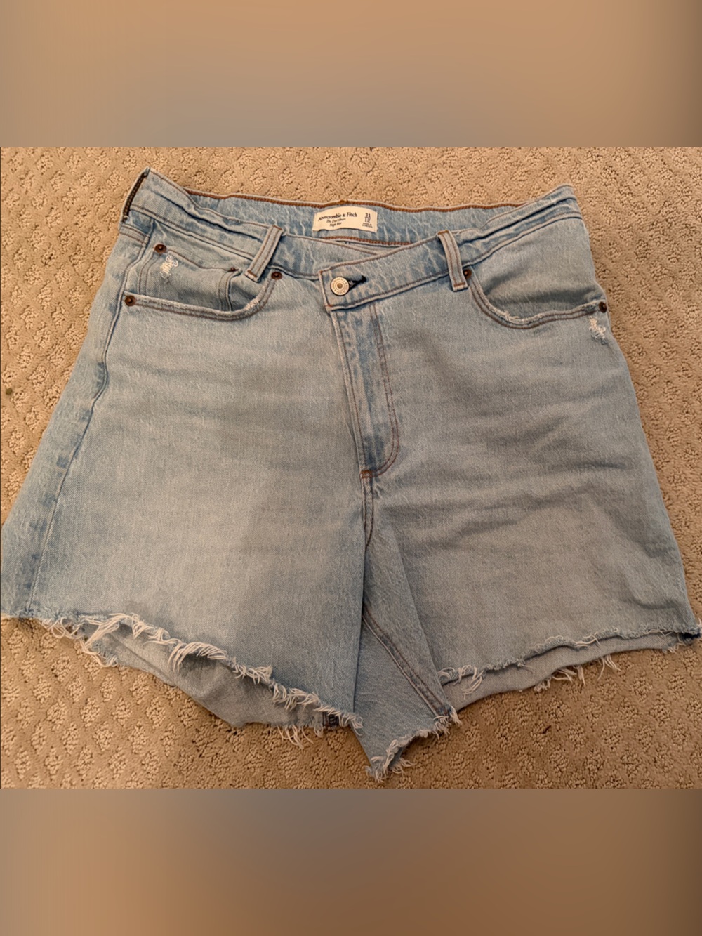 Abercrombie and fitch the dad short high rise size 12